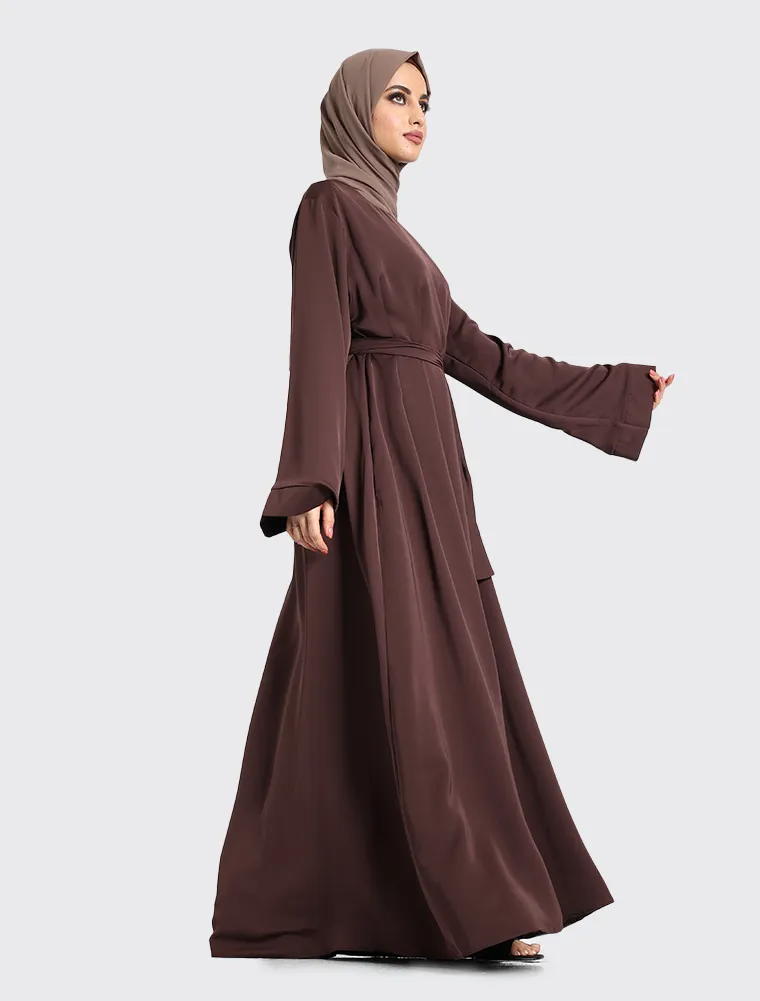 Chocolate Plain Abaya
